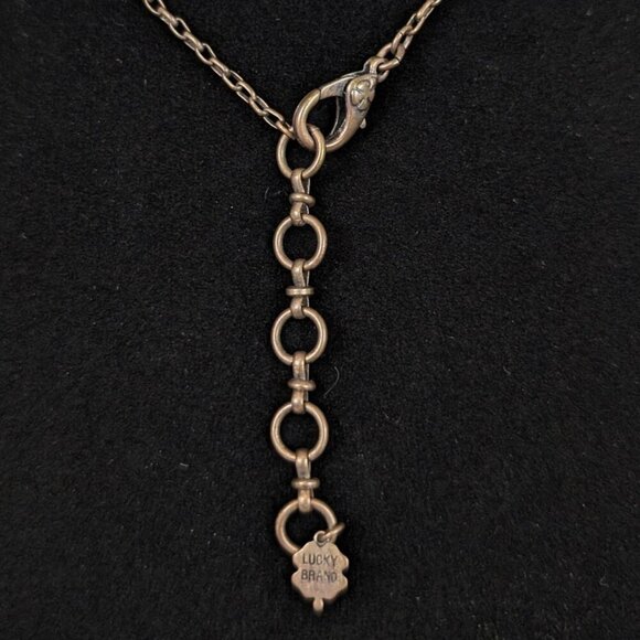 V. Y2K Lucky Brand 2-Strand Reversible Pendant Necklace - Picture 5 of 6